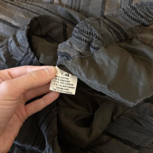 Brown whimsygoth striped midi skirt gothic - fits like size L - Picture 7 of 7